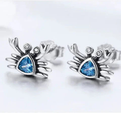 Ocean Jewel Crab Earrings