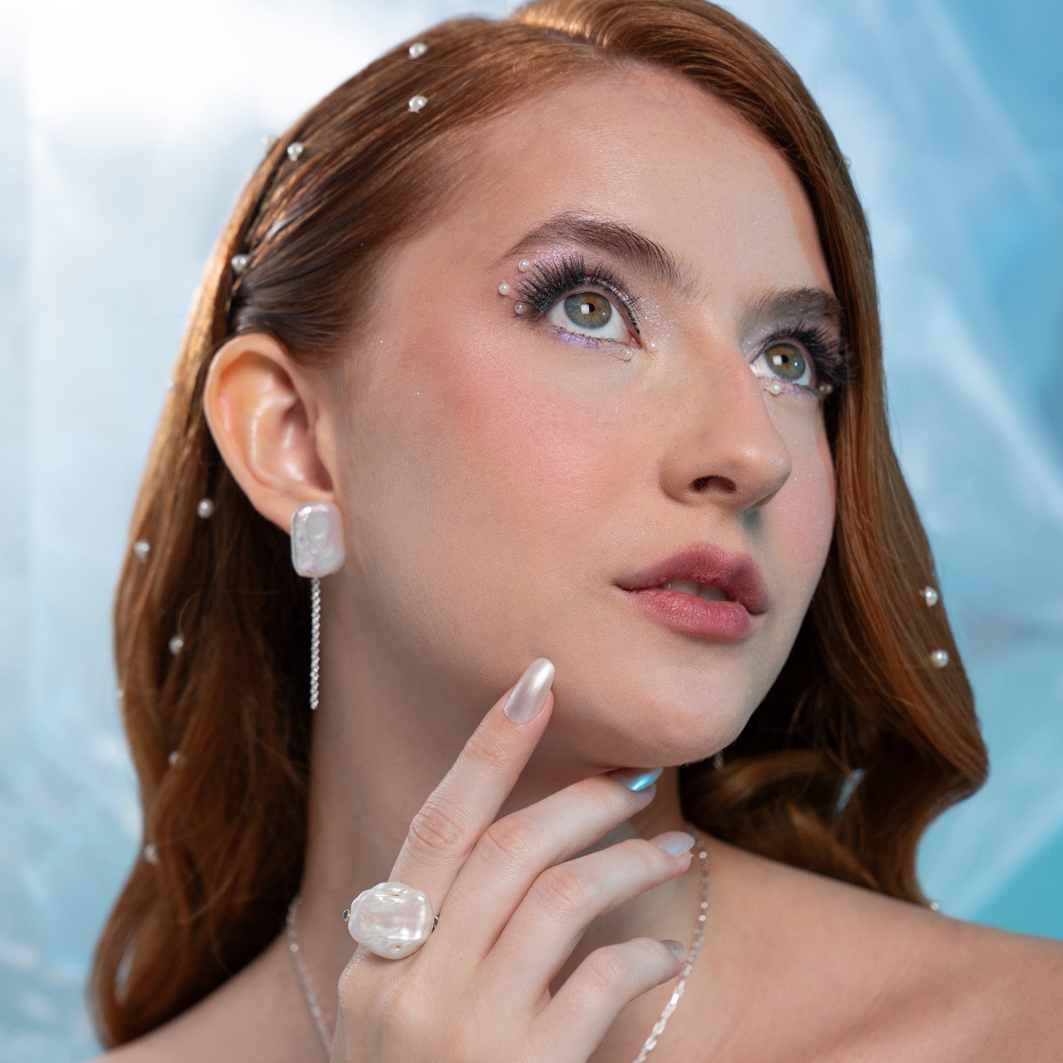 Acqua Chain Earrings