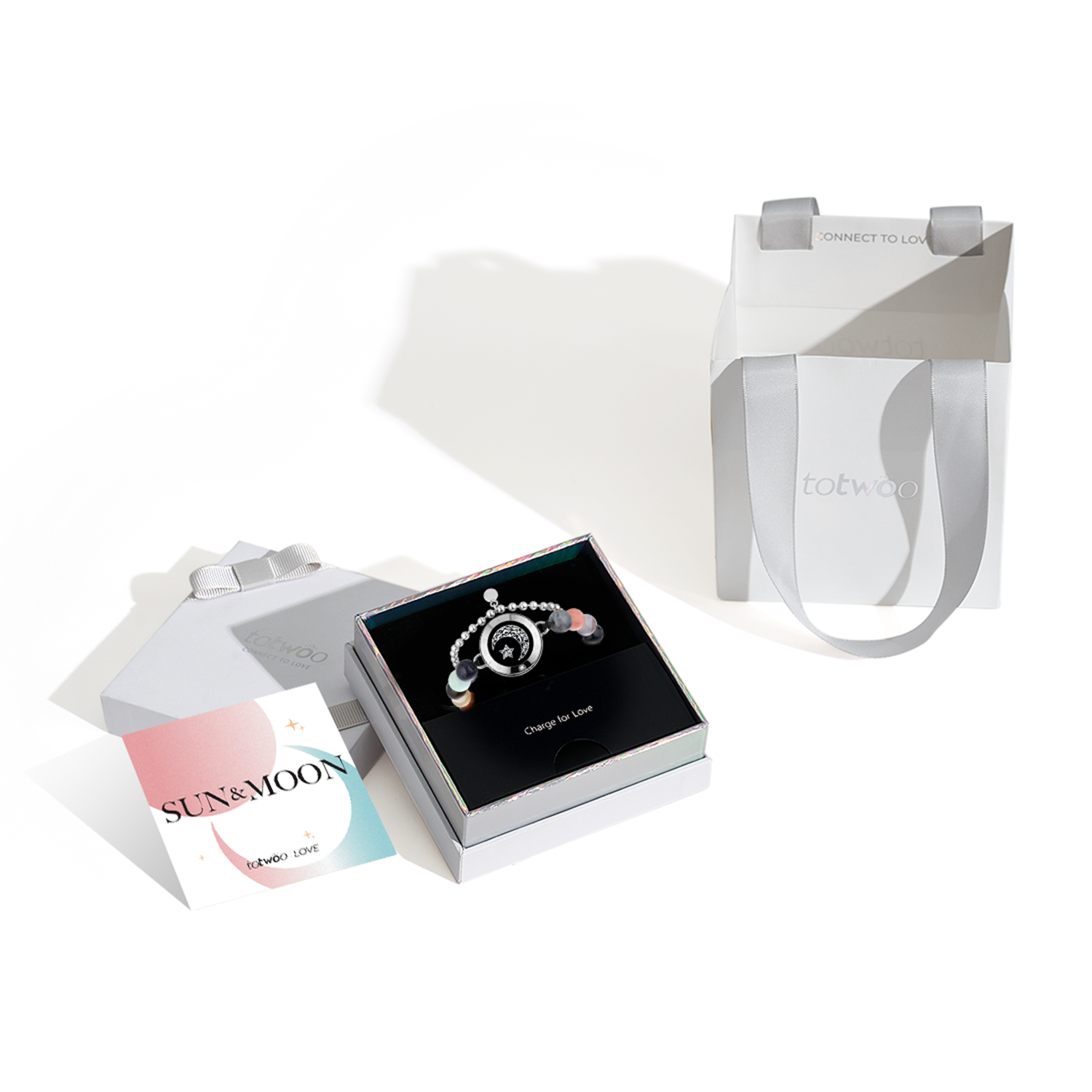 Moon Touch Bracelet with Energy Beads