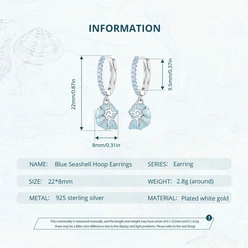 Ocean Star Hoop Earrings