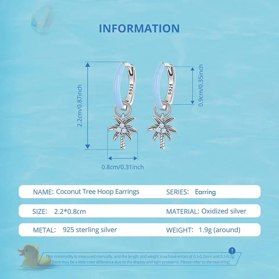 Tropical Palm Earrings