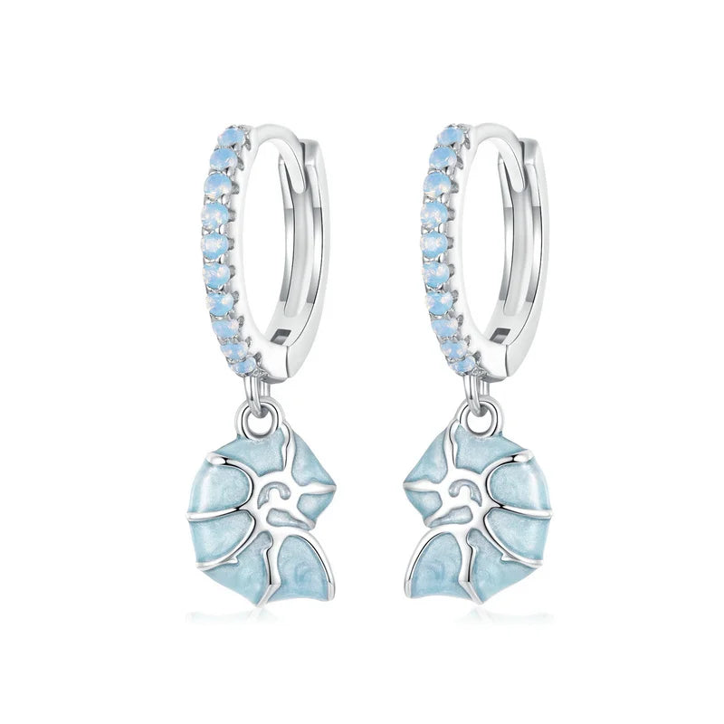 Ocean Star Hoop Earrings