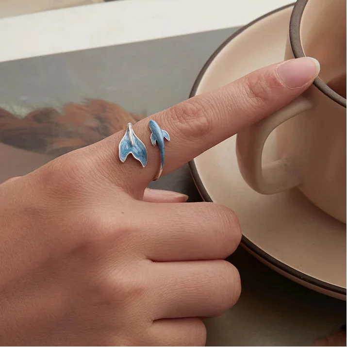 Blue Guppy Ring