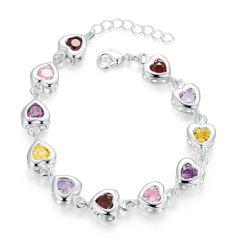 Valén | 925 Sterling Silver Bracelet with Zircon Stones