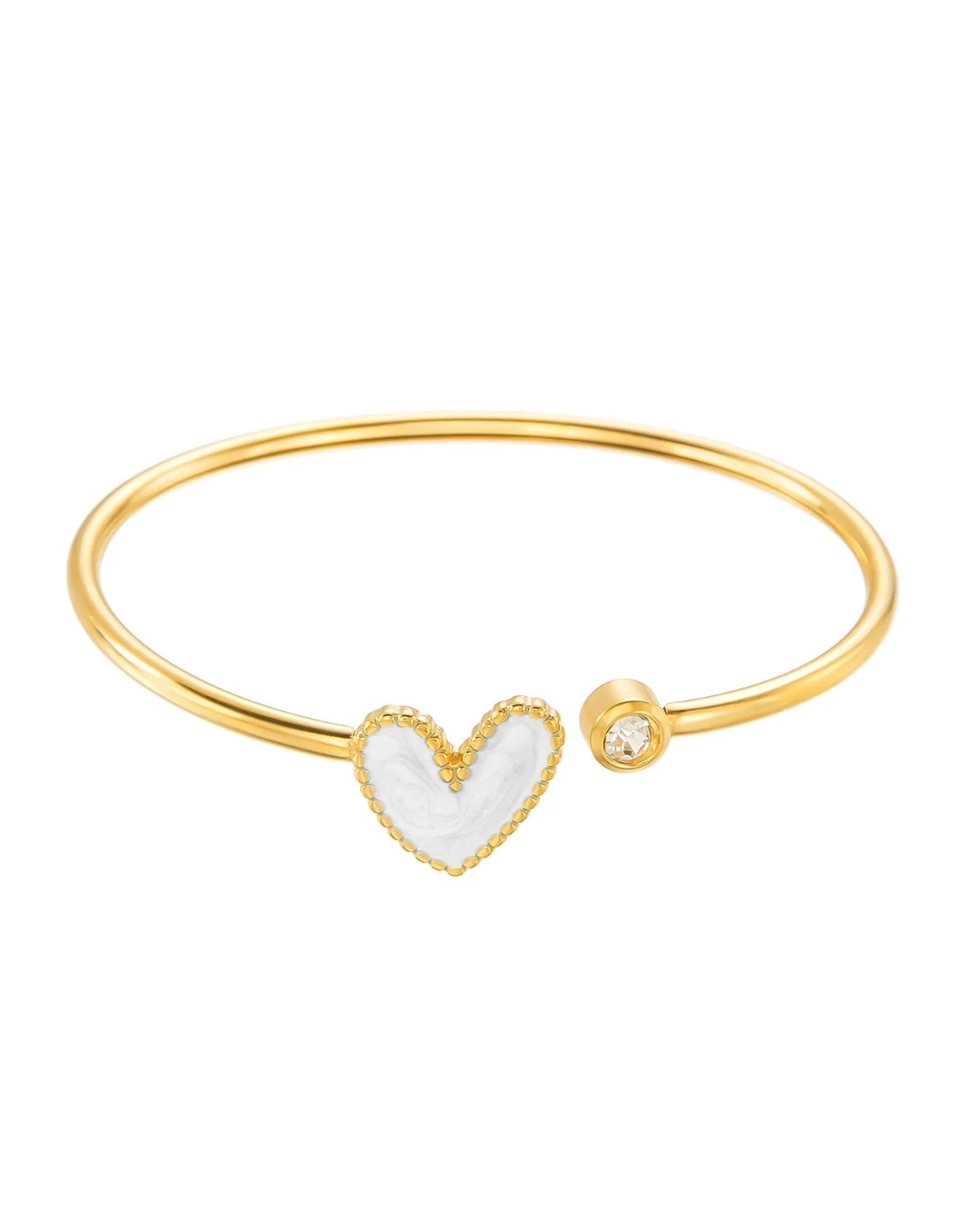 Cuoréa Pulseira Coração Dourada Serenyah