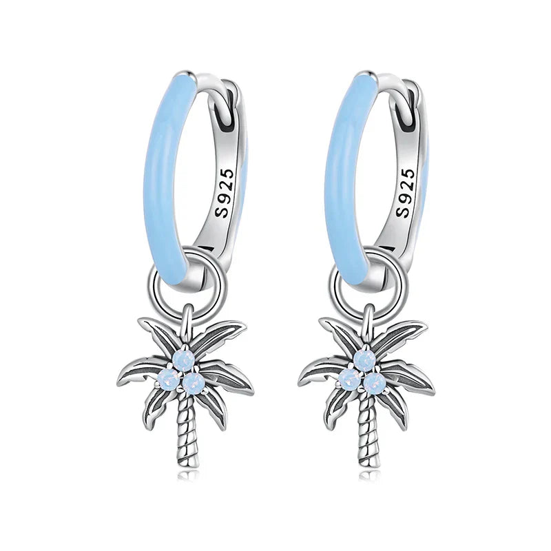 Tropical Palm Earrings