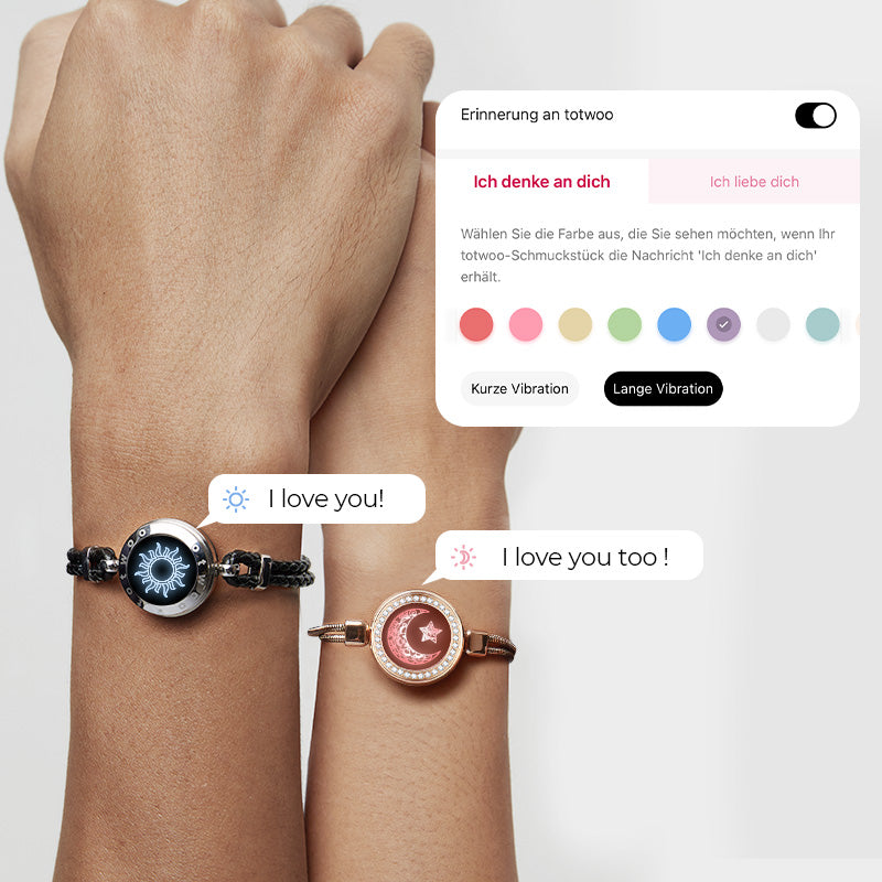 Sun & Moon Touch Bracelets (Snake Chain + Braided Cord)