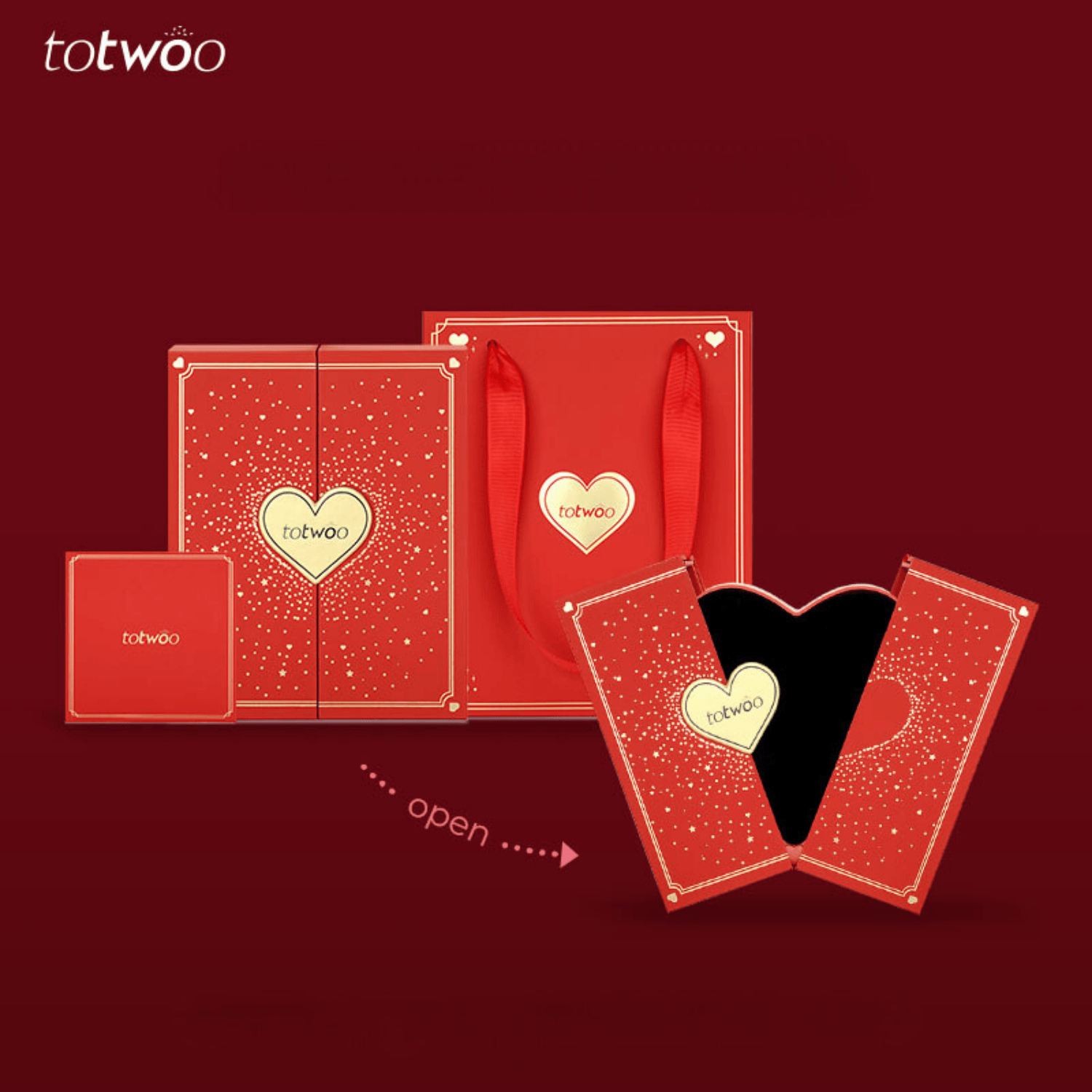 [Connected in Red Gift Packaging] Sun&Moon Touch Bracelets with Snake Chain (Black+Rose Gold)